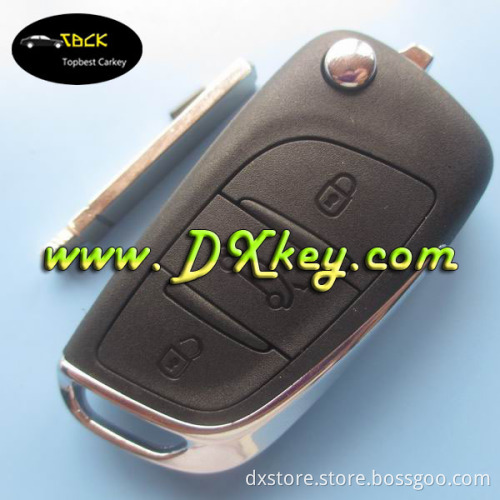 Top Best 433mhz 3 buttons remote control key for citroen c5 remote key with ID46 chip